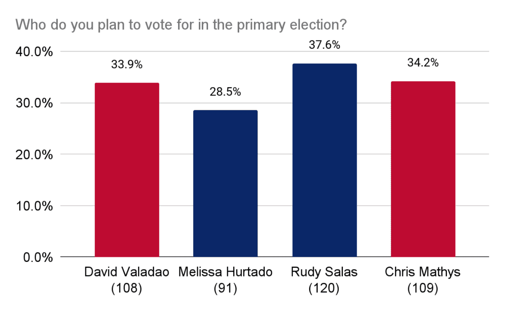 Who do you plan to vote for in the primary election?